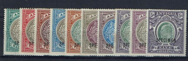 Image of Antigua SG 31S/40S MM British Commonwealth Stamp